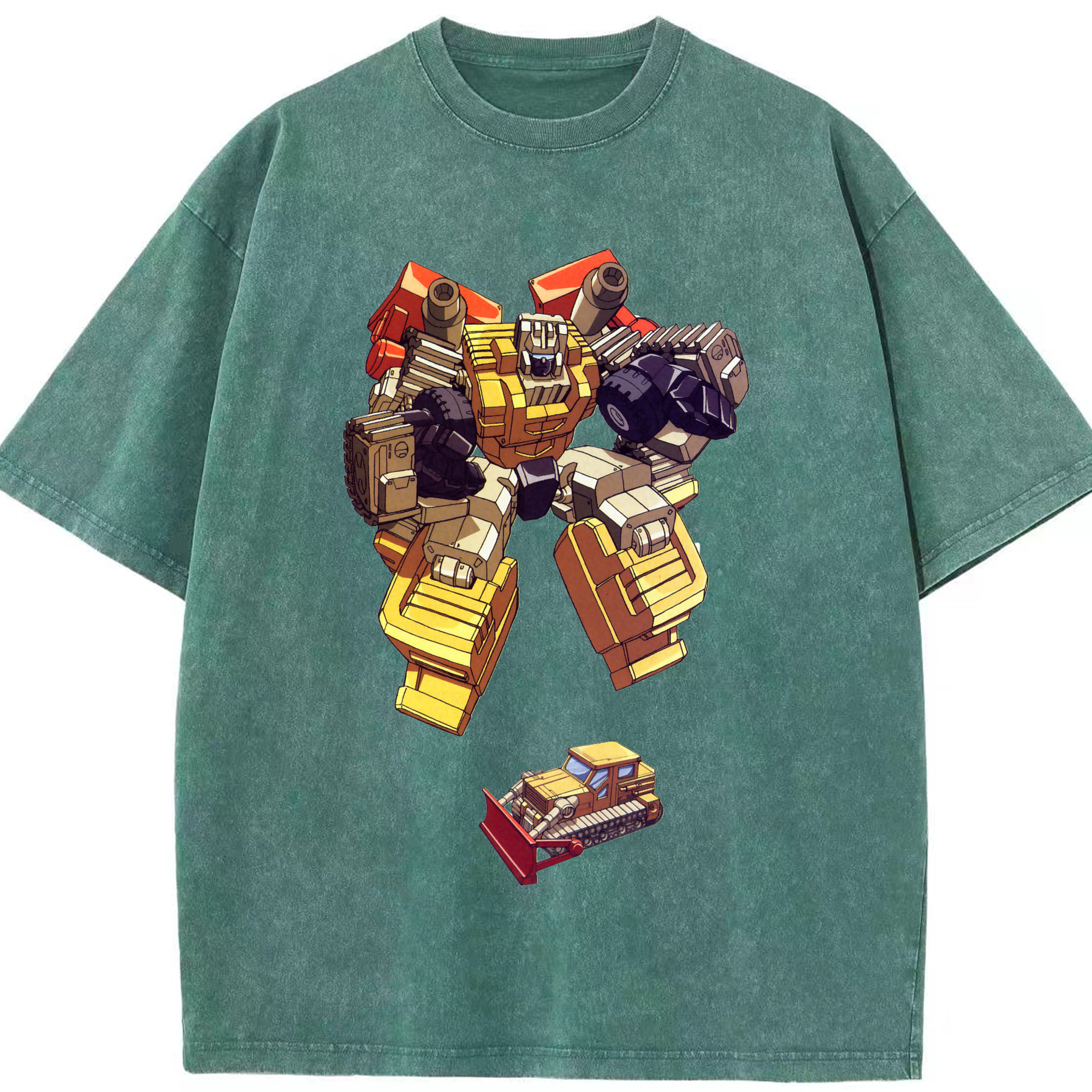 （画像用）  綿100% ヴィンテージ風 半袖Tシャツ（フロントプリント）